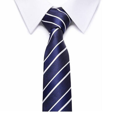 Mėlynas dryžuotas kaklaraištis