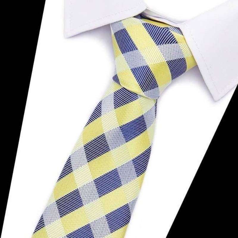 Geltona ir mėlyna kaklaraištis