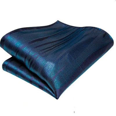 Juodos ir mėlynos spalvos dryžuotas kaklaraištis