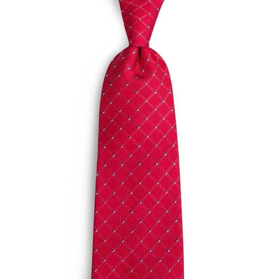 Raudonas plonas kaklaraištis