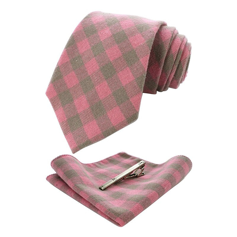 Rožinis ir pilkas kaklaraištis