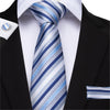 Cravate Gris Bleu
