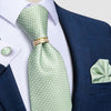 Cravate Verte Pois Blanc