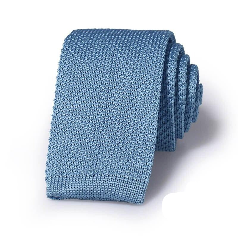 Cravate Tricot Bleu Ciel