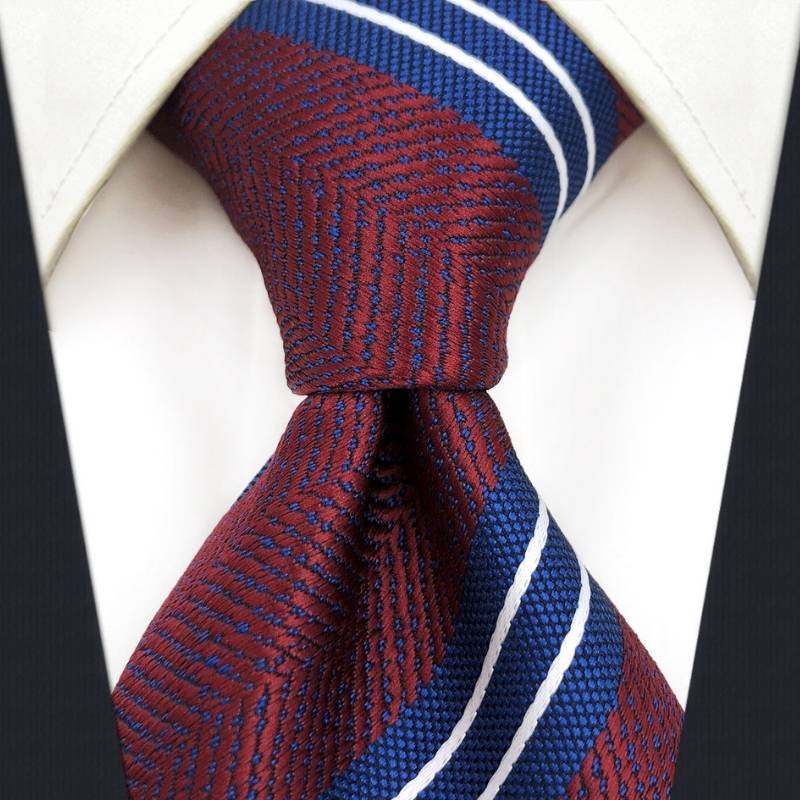 Mėlynas raudonas kaklaraištis