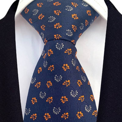 Mėlynas puošnus kaklaraištis