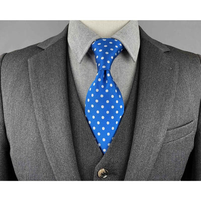 Mėlynas taškinis kaklaraištis