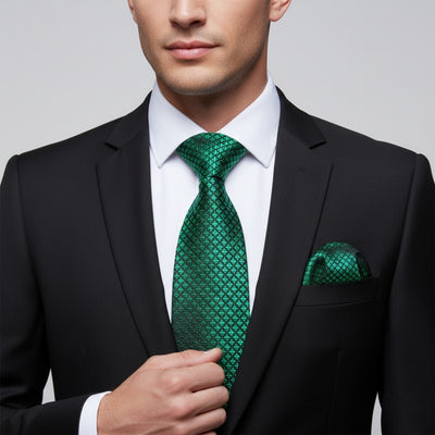 Black and Green Tie