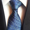 Cravate Bleue à Mini Rayures