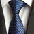 Cravate Bleue à Rayures en Z Noires