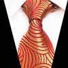 Cravate Orange à Motif Rouge