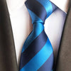 Cravate Rayée Bleue et Bleu Foncé