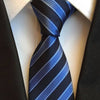 Cravate Rayée Bleu et Bleu Marine