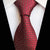 Cravate Rouge Foncée à Motif Damier et Mini Pois Blancs