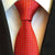 Cravate Rouge à Mini Pois Blancs