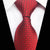 Cravate Rouge à Motif Damier et Mini Pois Blancs