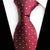 Cravate Rouge à Pois Jaunes