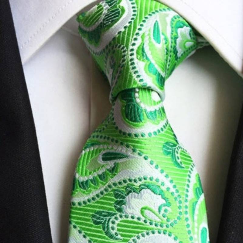 Cravate Verte Cachemire