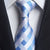 Cravate à Carreaux Blancs et Bleus