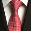 Cravate à Pois Rouges et Blancs et Motif Rouge