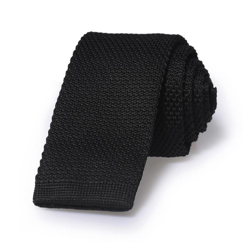 Black Knit Tie