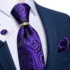 Cravate Cachemire Violette