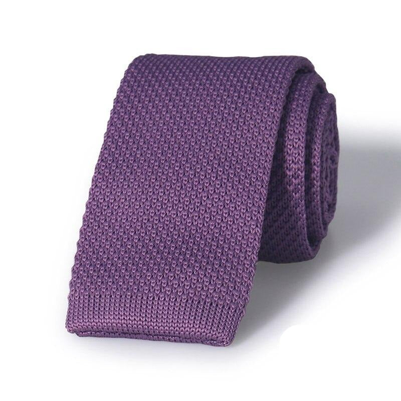 Purple Knit Tie