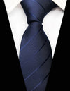 Cravate Bleu Marine à Rayures