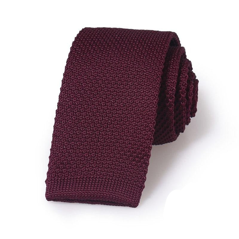 Burgundy Mesh Tie