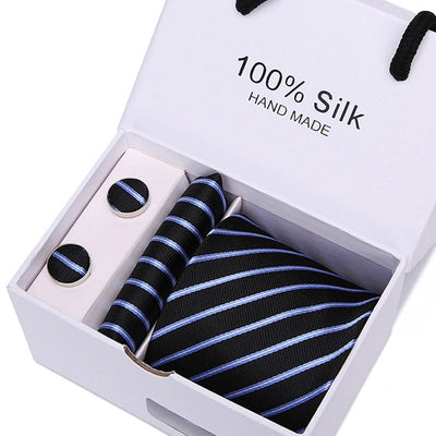 Cravate Noire Bleue