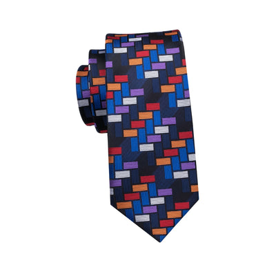 Cravate Carrés Multicolore