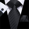 Cravate Rayée Noire A Pois Blanc