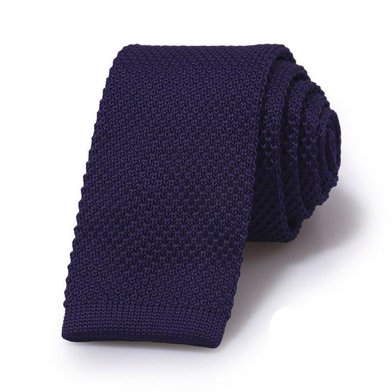 Cravate Mauve Tricot