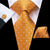 Cravate Orange Pois Blanc