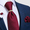 Cravate Homme Rouge Bordeaux