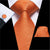 Cravate Et Pochette Orange
