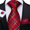 Cravate Carreaux Rouge