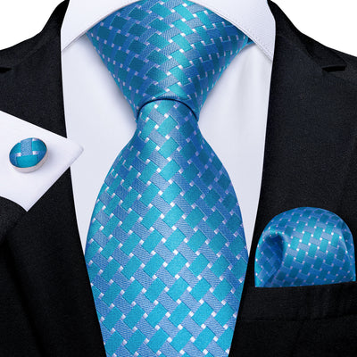 Cravate Homme Bleu Turquoise