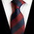 Cravate Bleu Marine à Rayures Rouges