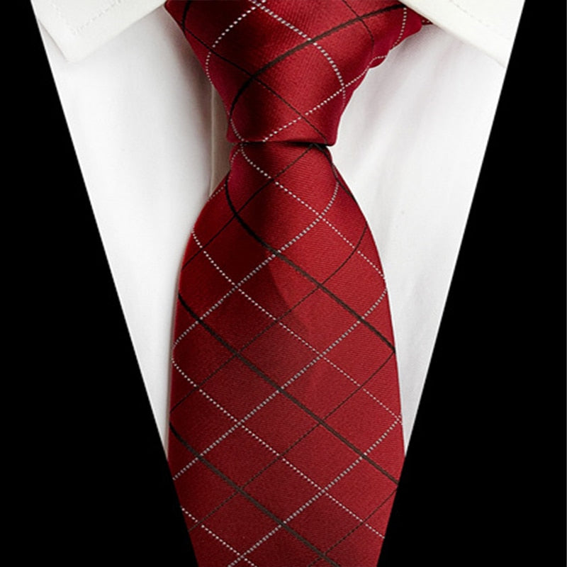 Cravate Rouge à Carreaux