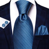 Cravate Rayée Bleue