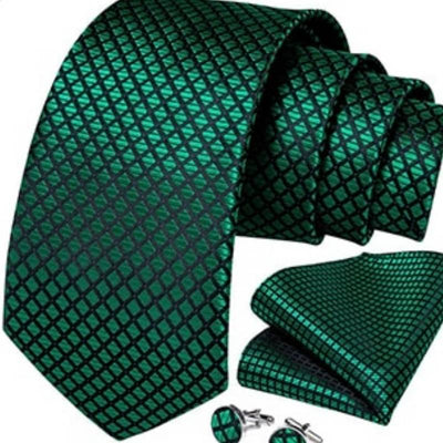 Cravate Noir Et Verte