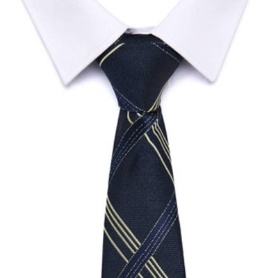 Cravate Carreaux Bleu