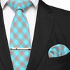 Cravate Bleu Et Gris