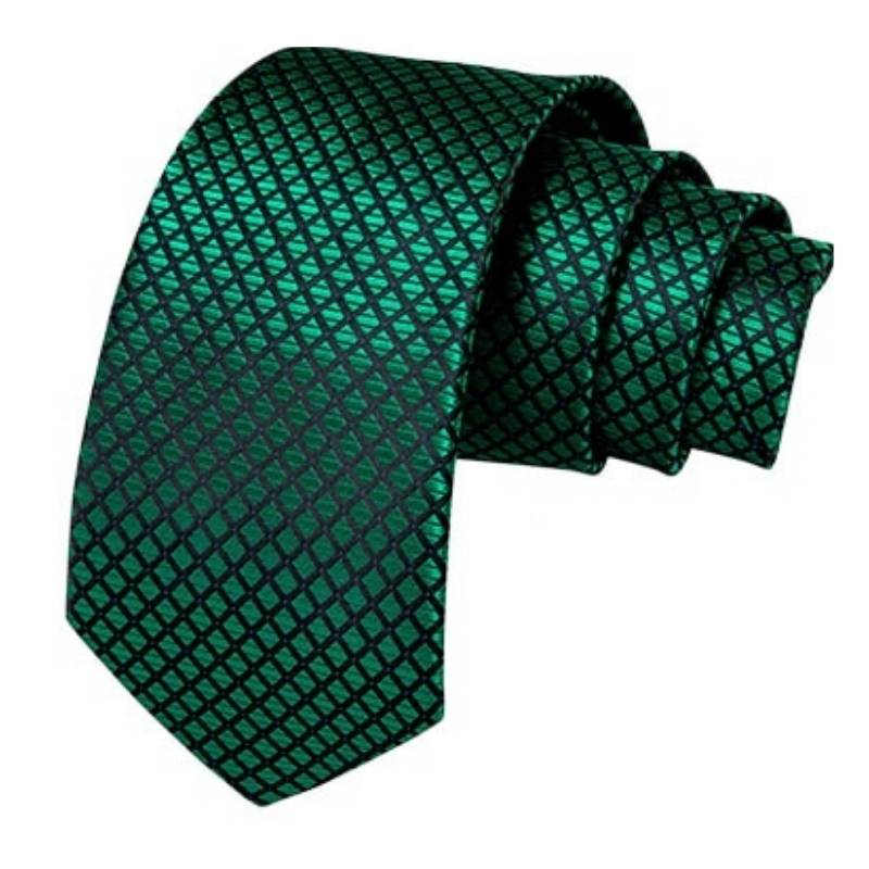Cravate vert fluo pailletée 37cm - Partywinkel
