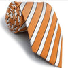 Cravate Rayée Orange