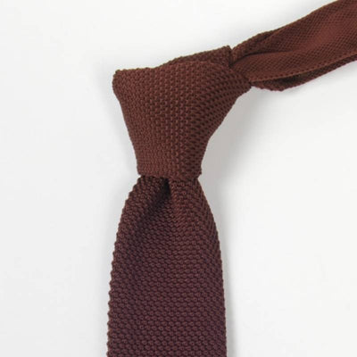 Cravate Tricot Marron