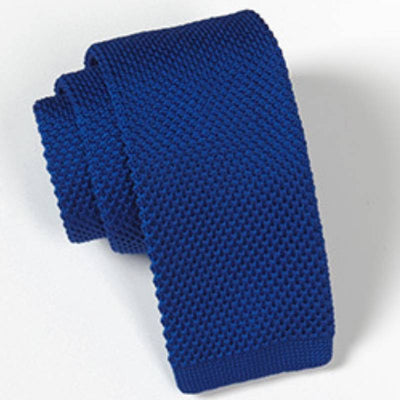 Cravate Tricot Bleu