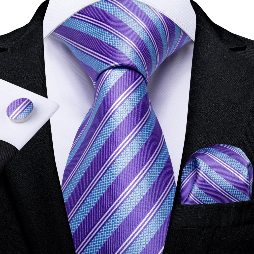 Gravata Listrada Azul