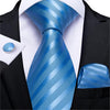 Cravate Rayée Bleu Ciel